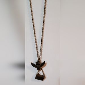 Necklace owl with satchel